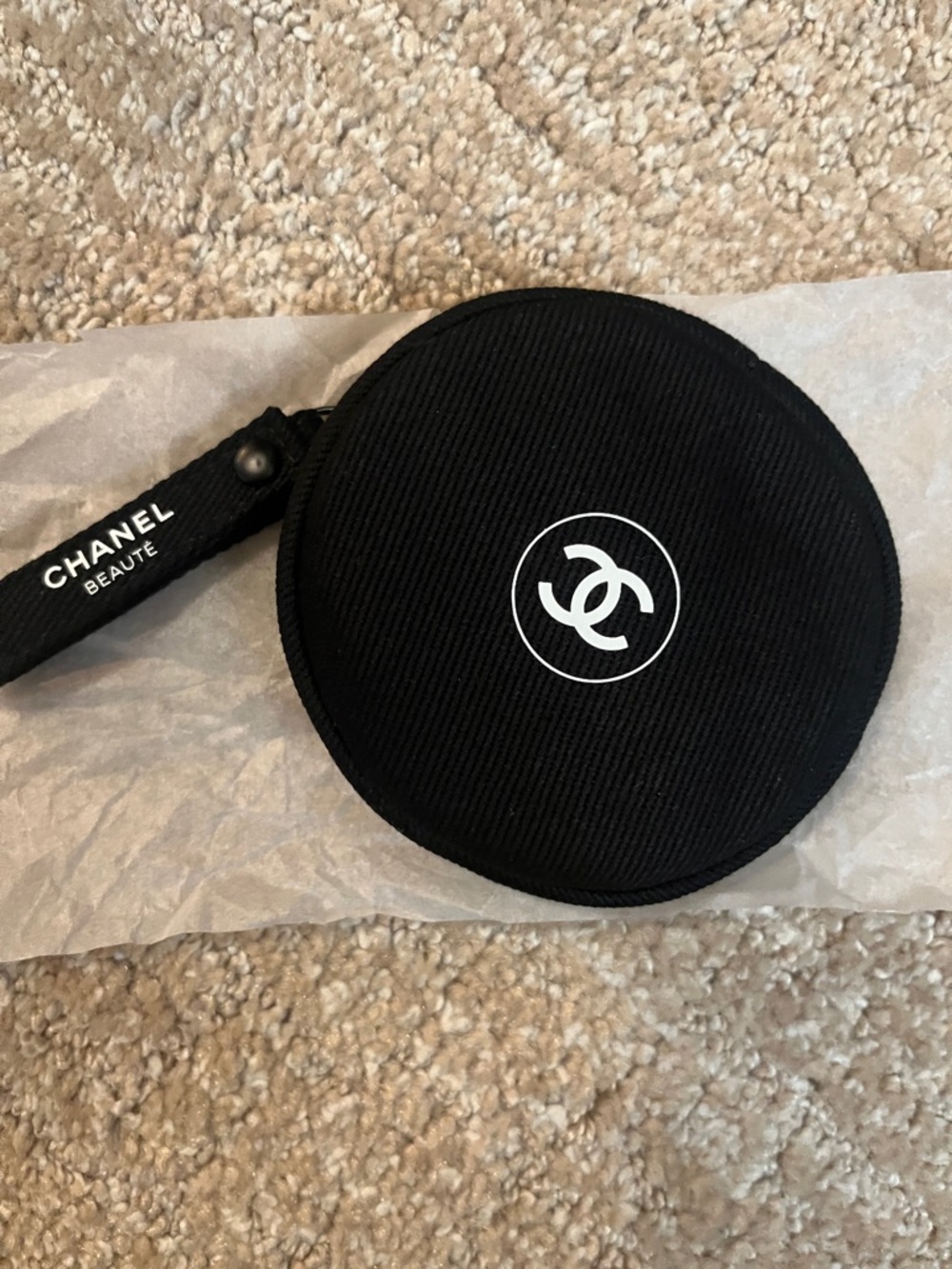 CHANEL Round Zip Pouch